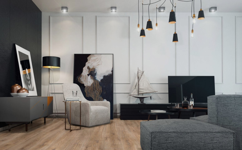Laminated floor panels